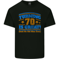 70th Birthday Turning 70 Is Great Year Old Mens Cotton T-Shirt Tee Top Black