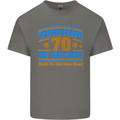 70th Birthday Turning 70 Is Great Year Old Mens Cotton T-Shirt Tee Top Charcoal