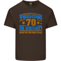 70th Birthday Turning 70 Is Great Year Old Mens Cotton T-Shirt Tee Top Dark Chocolate