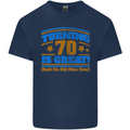 70th Birthday Turning 70 Is Great Year Old Mens Cotton T-Shirt Tee Top Navy Blue