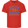 70th Birthday Turning 70 Is Great Year Old Mens Cotton T-Shirt Tee Top Red