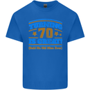 70th Birthday Turning 70 Is Great Year Old Mens Cotton T-Shirt Tee Top Royal Blue