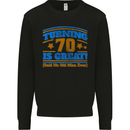 70th Birthday Turning 70 Is Great Year Old Mens Sweatshirt Jumper Black