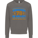 70th Birthday Turning 70 Is Great Year Old Mens Sweatshirt Jumper Charcoal