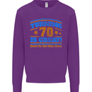 70th Birthday Turning 70 Is Great Year Old Mens Sweatshirt Jumper Purple