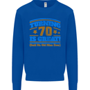 70th Birthday Turning 70 Is Great Year Old Mens Sweatshirt Jumper Royal Blue