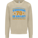 70th Birthday Turning 70 Is Great Year Old Mens Sweatshirt Jumper Sand