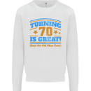 70th Birthday Turning 70 Is Great Year Old Mens Sweatshirt Jumper White