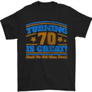70th Birthday Turning 70 Is Great Year Old Mens T-Shirt Cotton Gildan Black