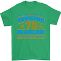 70th Birthday Turning 70 Is Great Year Old Mens T-Shirt Cotton Gildan Irish Green
