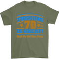 70th Birthday Turning 70 Is Great Year Old Mens T-Shirt Cotton Gildan Military Green