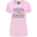 70th Birthday Turning 70 Is Great Year Old Womens Wider Cut T-Shirt Light Pink