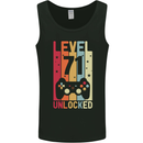 71st Birthday 71 Year Old Level Up Gamming Mens Vest Tank Top Black