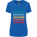71st Birthday 71 Year Old Womens Wider Cut T-Shirt Royal Blue