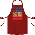 72nd Birthday 72 Year Old Cotton Apron 100% Organic Maroon