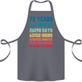72nd Birthday 72 Year Old Cotton Apron 100% Organic Steel