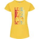 72nd Birthday 72 Year Old Level Up Gamming Womens Petite Cut T-Shirt Yellow