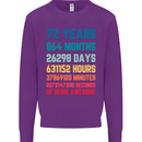 72nd Birthday 72 Year Old Mens Sweatshirt Jumper Purple