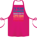 73rd Birthday 73 Year Old Cotton Apron 100% Organic Pink