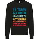 73rd Birthday 73 Year Old Mens Sweatshirt Jumper Black