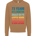 73rd Birthday 73 Year Old Mens Sweatshirt Jumper Caramel Latte