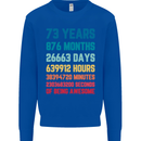 73rd Birthday 73 Year Old Mens Sweatshirt Jumper Royal Blue