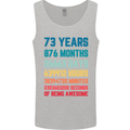 73rd Birthday 73 Year Old Mens Vest Tank Top Sports Grey