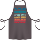 74th Birthday 74 Year Old Cotton Apron 100% Organic Dark Grey