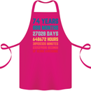 74th Birthday 74 Year Old Cotton Apron 100% Organic Pink