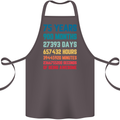 75th Birthday 75 Year Old Cotton Apron 100% Organic Dark Grey