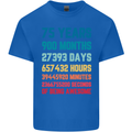 75th Birthday 75 Year Old Mens Cotton T-Shirt Tee Top Royal Blue