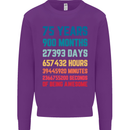 75th Birthday 75 Year Old Mens Sweatshirt Jumper Purple