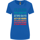 75th Birthday 75 Year Old Womens Wider Cut T-Shirt Royal Blue
