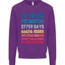 76th Birthday 76 Year Old Mens Sweatshirt Jumper Purple