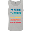 76th Birthday 76 Year Old Mens Vest Tank Top Sports Grey