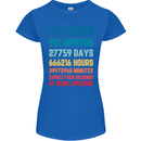 76th Birthday 76 Year Old Womens Petite Cut T-Shirt Royal Blue