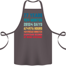 77th Birthday 77 Year Old Cotton Apron 100% Organic Dark Grey