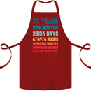 77th Birthday 77 Year Old Cotton Apron 100% Organic Maroon