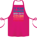 77th Birthday 77 Year Old Cotton Apron 100% Organic Pink