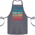 77th Birthday 77 Year Old Cotton Apron 100% Organic Steel