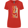 77th Birthday 77 Year Old Level Up Gamming Womens Wider Cut T-Shirt Red