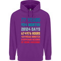 77th Birthday 77 Year Old Mens 80% Cotton Hoodie Purple
