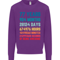 77th Birthday 77 Year Old Mens Sweatshirt Jumper Purple