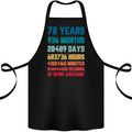 78th Birthday 78 Year Old Cotton Apron 100% Organic Black