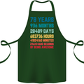 78th Birthday 78 Year Old Cotton Apron 100% Organic Forest Green