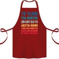78th Birthday 78 Year Old Cotton Apron 100% Organic Maroon