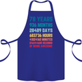 78th Birthday 78 Year Old Cotton Apron 100% Organic Royal Blue