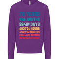 78th Birthday 78 Year Old Mens Sweatshirt Jumper Purple