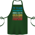 79th Birthday 79 Year Old Cotton Apron 100% Organic Forest Green