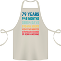 79th Birthday 79 Year Old Cotton Apron 100% Organic Natural